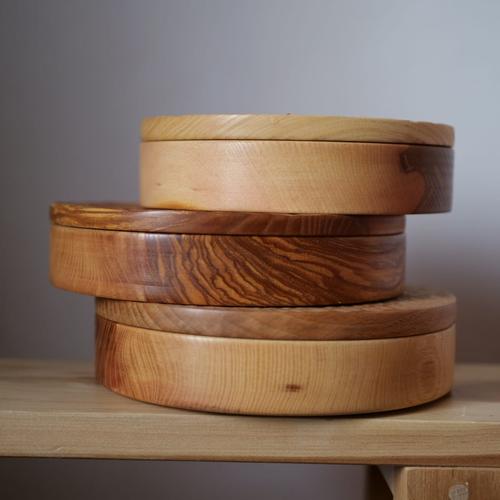 Boîtes alimentaires en frêne-olivier